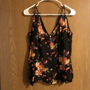 Crescent Floral open shoulder shirt